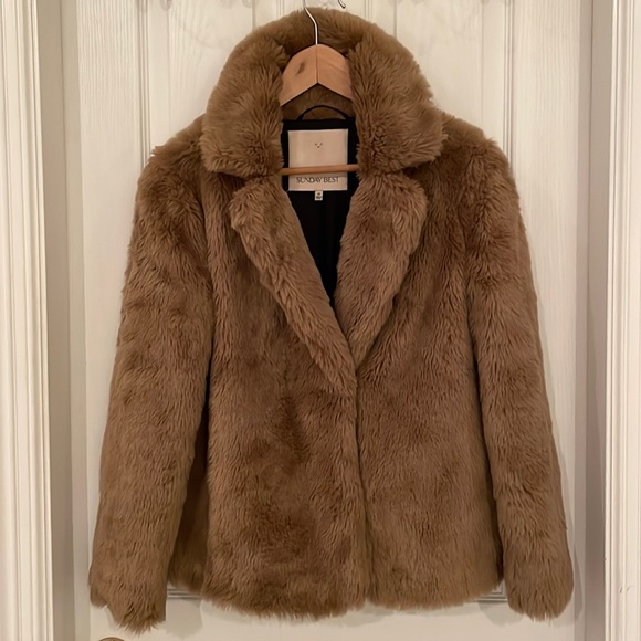 (SOLD) Aritzia - Sunday Best faux fur coat - Picture 1 of 6